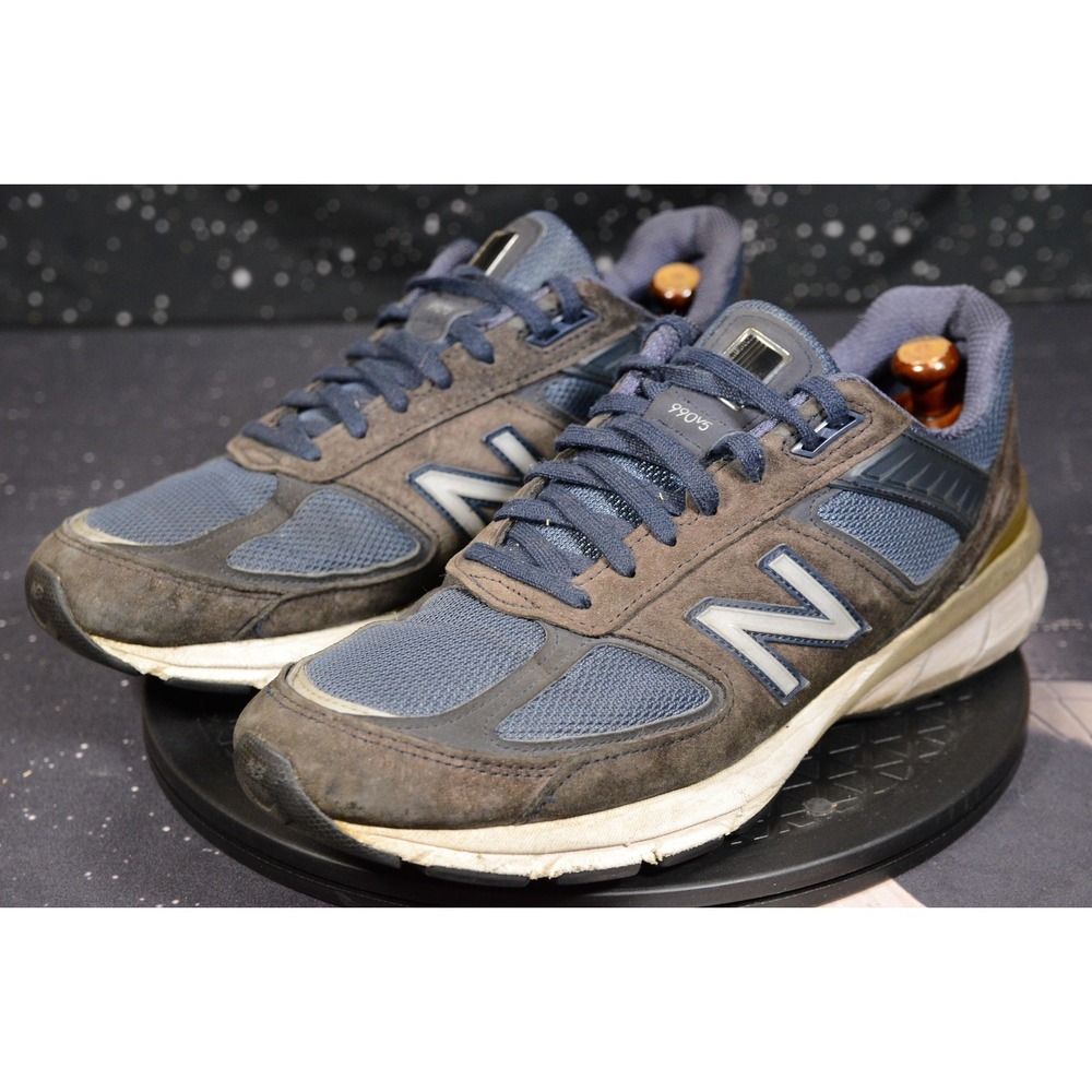 New‎ Balance 990v5 Shoes Mens Size 11.5 Blue Made In USA Running Suede M990NV5 - Picture 7 of 11